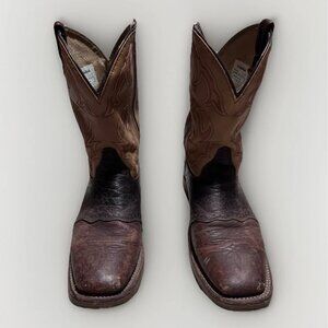 DOUBLE H MEN'S SIZE 11.5 D ICE ROPER WESTERN WORK BOOTS BROAD SQUARE TOE DH4305